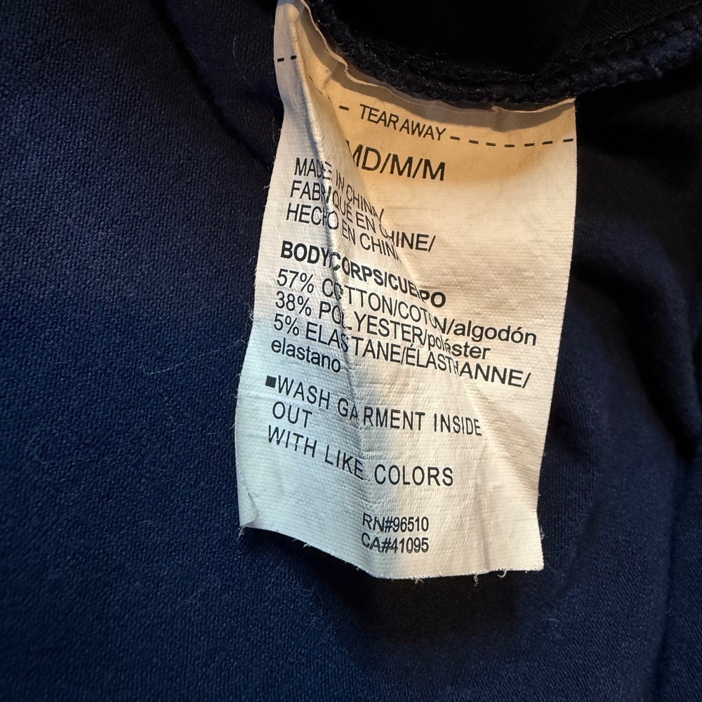 Under Armour Project Rock Mens Navy Blue Long Sleeve HeatGear Graphic Shirt M - Picture 6 of 6